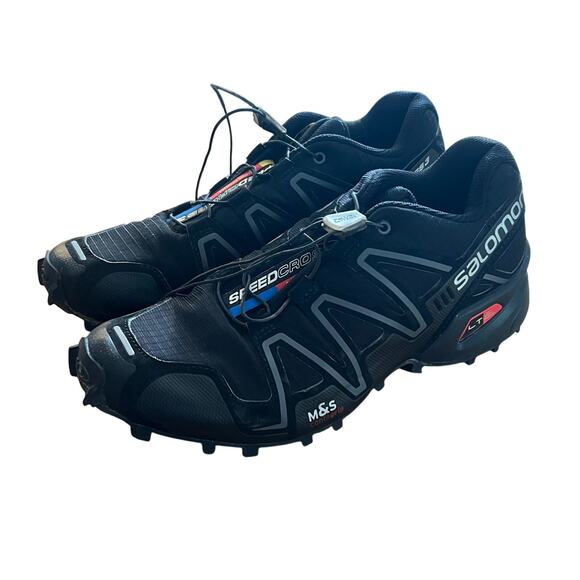 Salomon Speedcross 3 Trail Running Shoes Men’s 7.5 Black LT Muscle M&S Contagrip - Picture 1 of 6